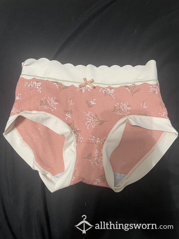 Cute Pink Floral Panties