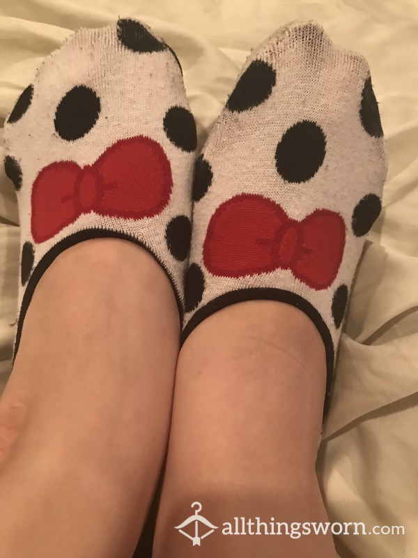 Cute Polka Dot No Show Socks