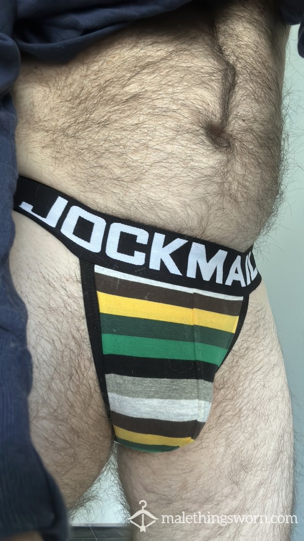 SOLD - Daddy’s Colorful Jockstrap - Worn For Minimum 3 Days