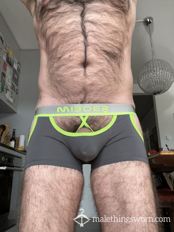 Ass-less Design Wrestling Trunks With Built-in Cock-ring