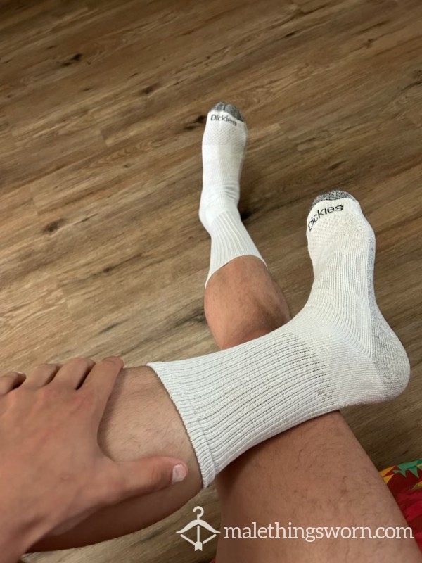 Dickies White Socks. Still Sweaty And Rank After A Hard Gym Session.