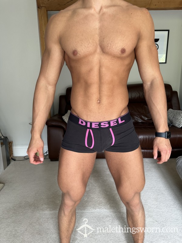 DIESEL Black And Pink Boxers