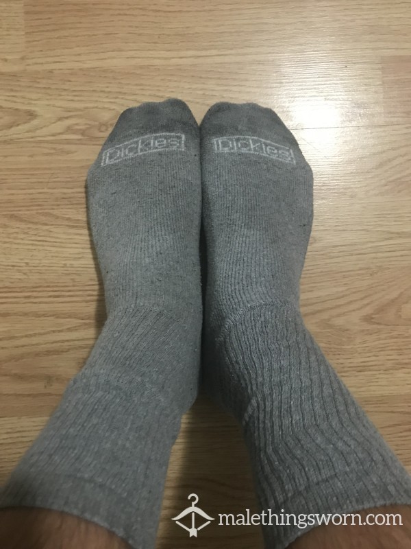 Dirty Light Grey Dickies Socks