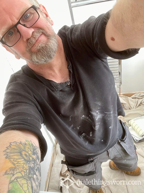 Dirty, Paint Covered, Sweaty Long Sleeve T-shirt
