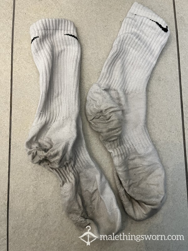 Dirty Used Nike Socks Found At Gym