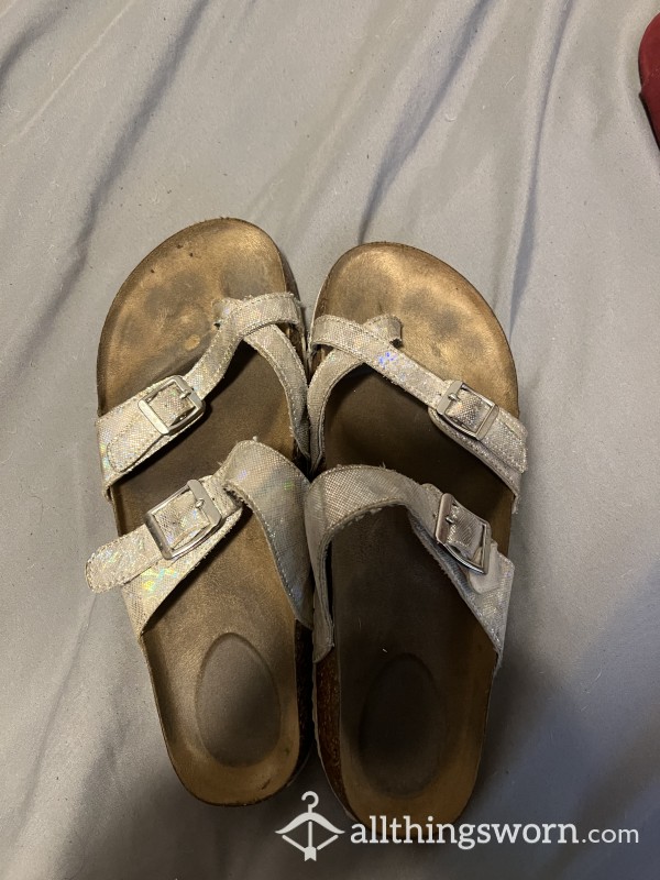Dirty Well Worn Sandals