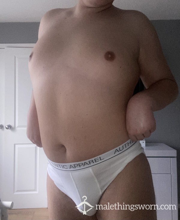 Dirty White Briefs Strong Smell With Skid Marks