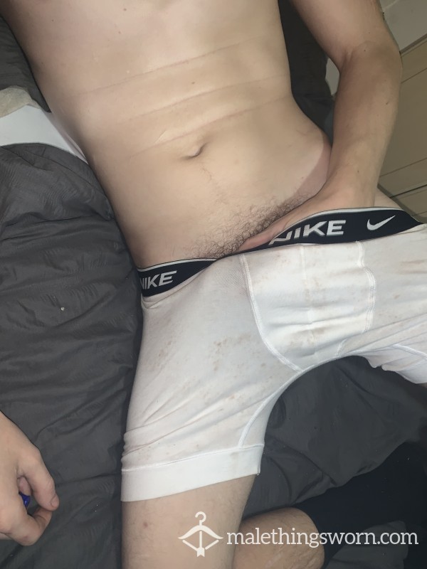 Dirty White Nike Boxers, Musky And Sweaty 🥵 😉👀😈