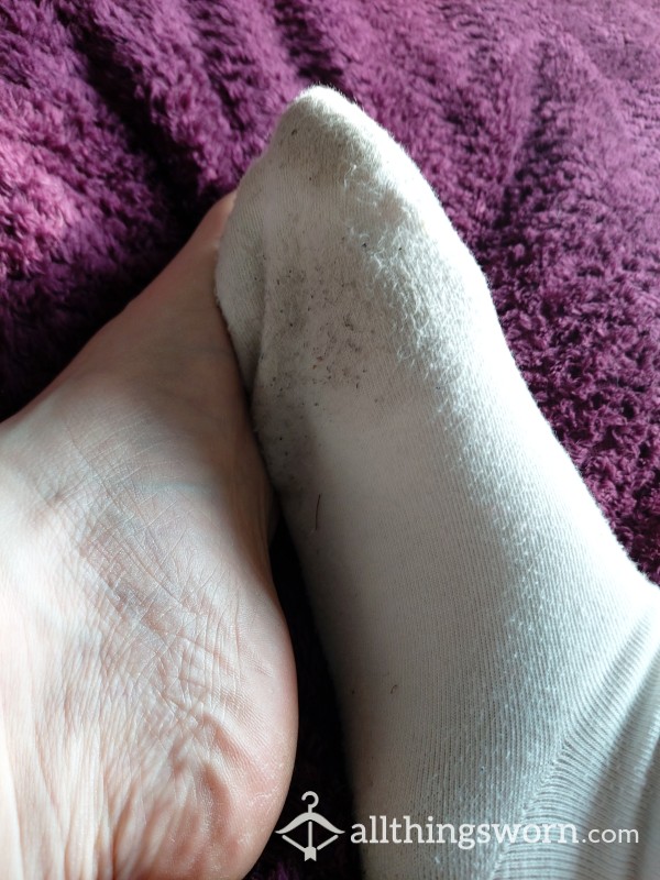 Dirty White Frilly Socks