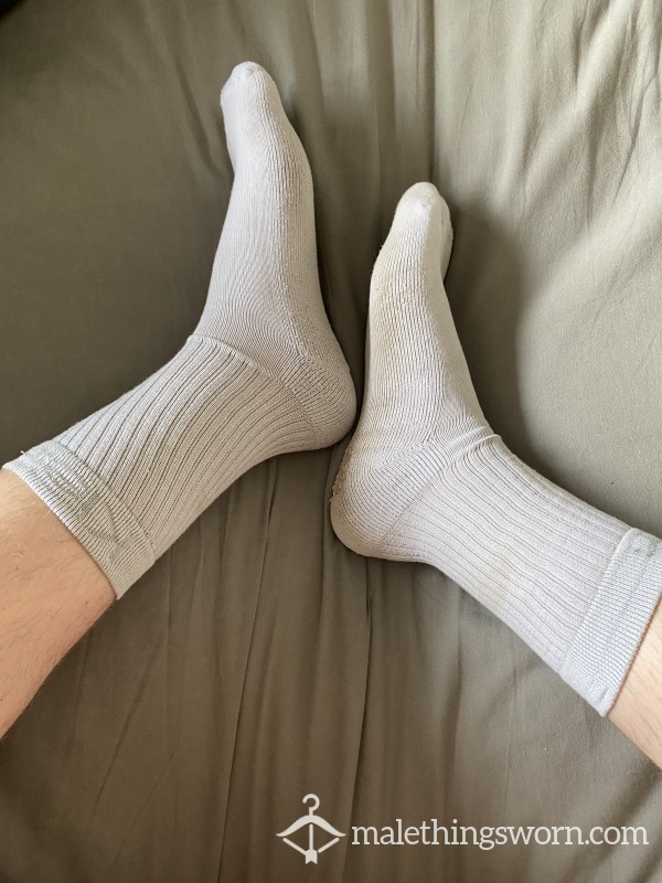 Dirty White Sweaty Calvin Klein Socks
