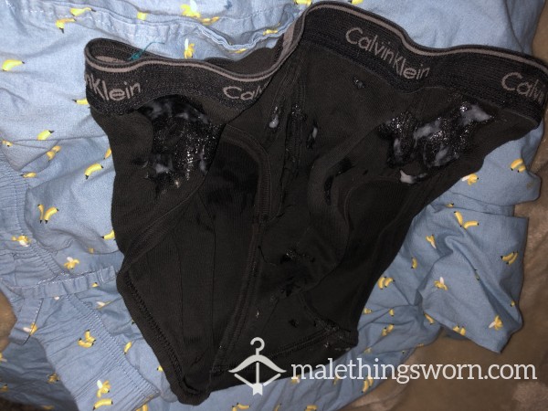 Dirty Worn Calvin's With Huge Load