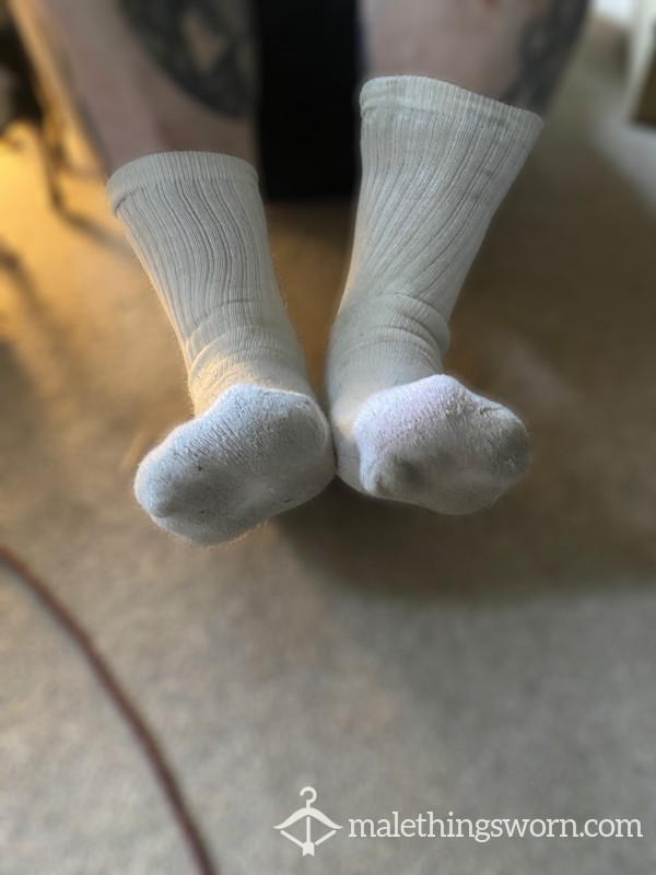Disgusting White Gym Socks+ FREE Polaroid 📸