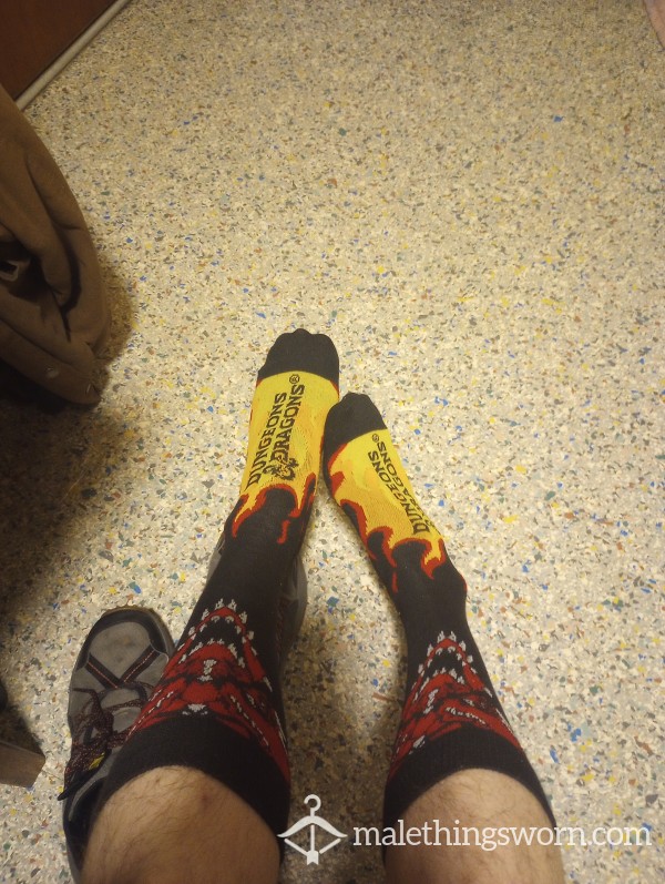 Dungeons And Dragons Flame Socks