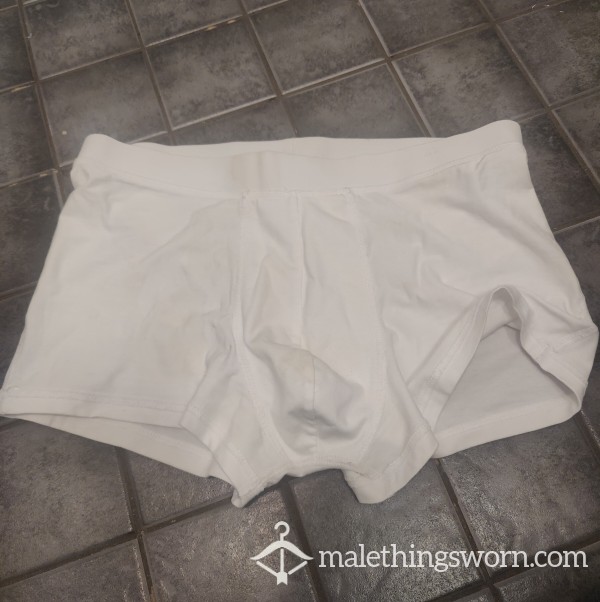 Daddy´s Cumm On Dirty White Boxers