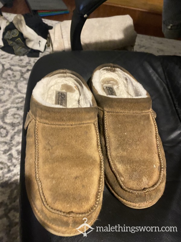 Extremely Dirty Faux Fur Slippers