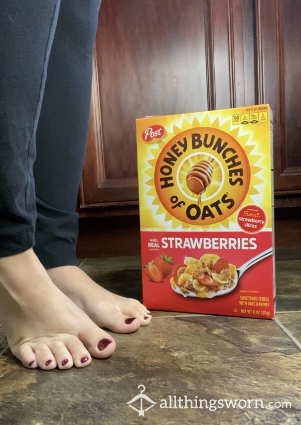 Feet Stepping And Crunching Cereal ASMR