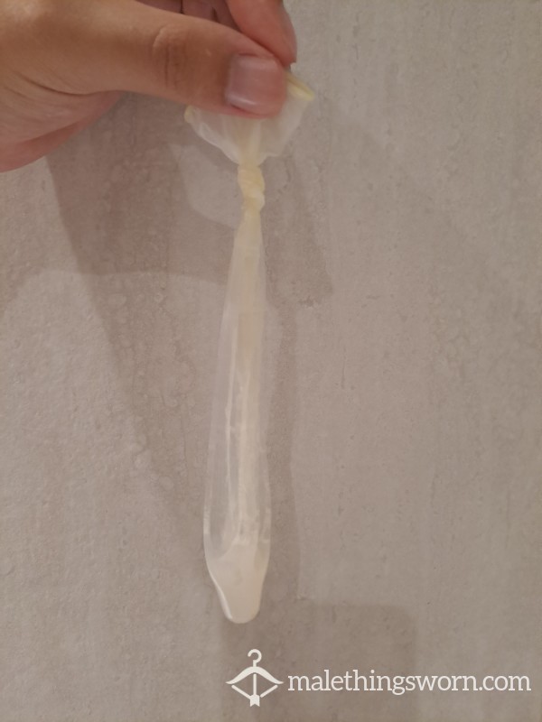Filled Condom After Sex
