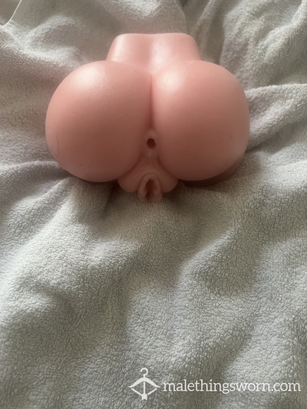 Filled Silicone Pussy With Used Condom