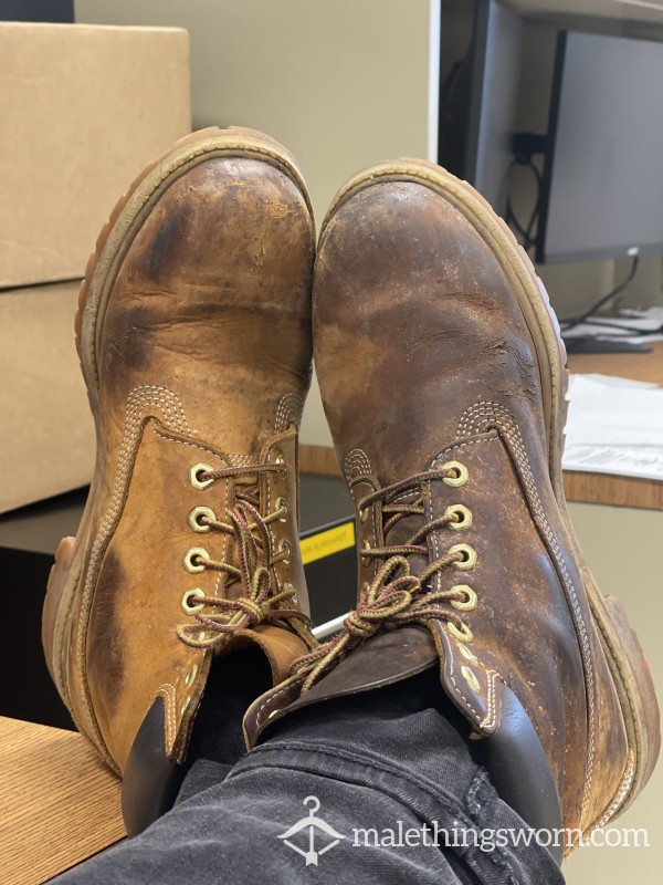 Filthy Smelly Size 10( US ) Work Boots Tims