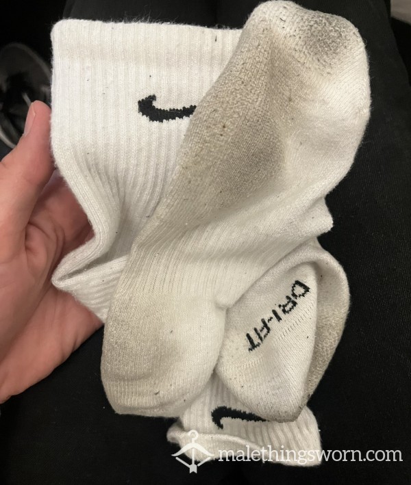 Filthy Sweaty White Socks