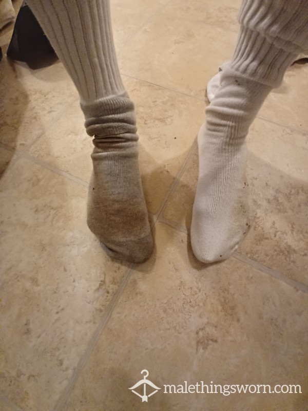 Filthy White Socks