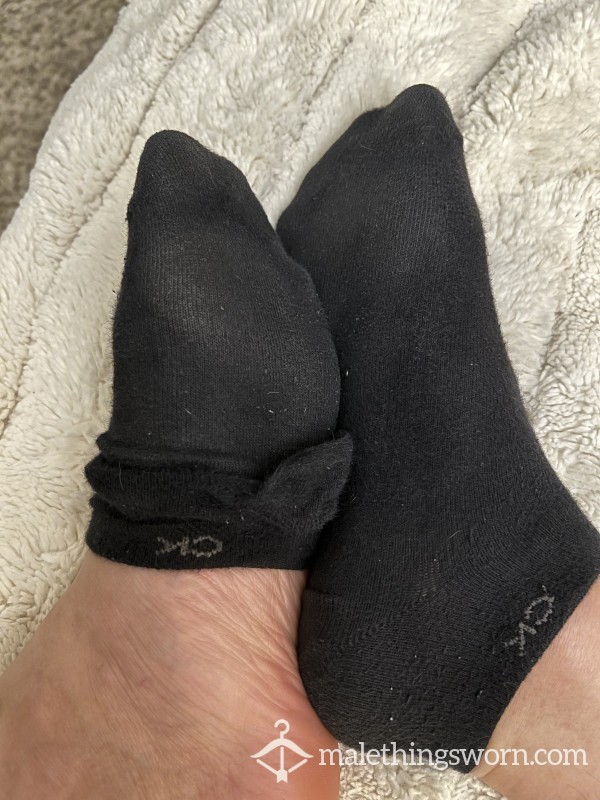 CK Worn Black Socks