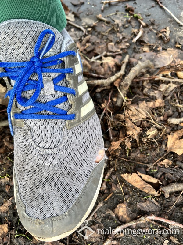 Worn Running Shoes - With Holes