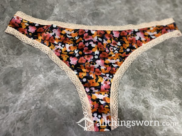 Floral Thong