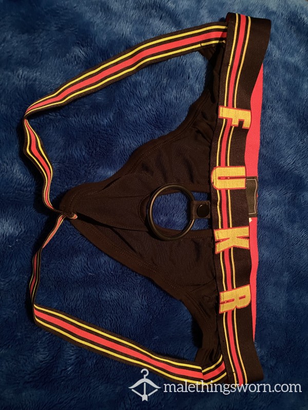 FUKR Jockstrap With Built In Cock Ring Worn Size XL