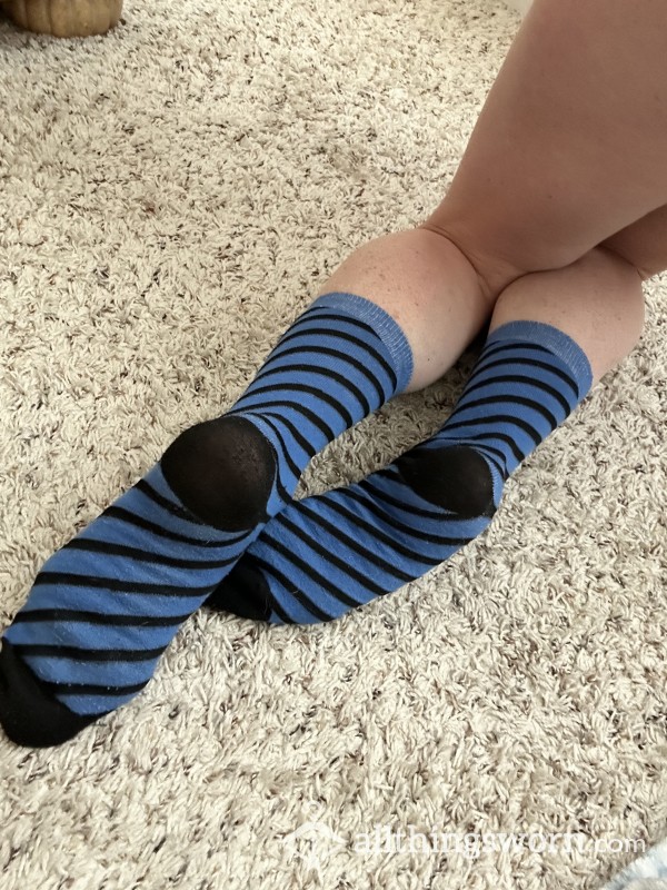 Fun Blue/black Socks