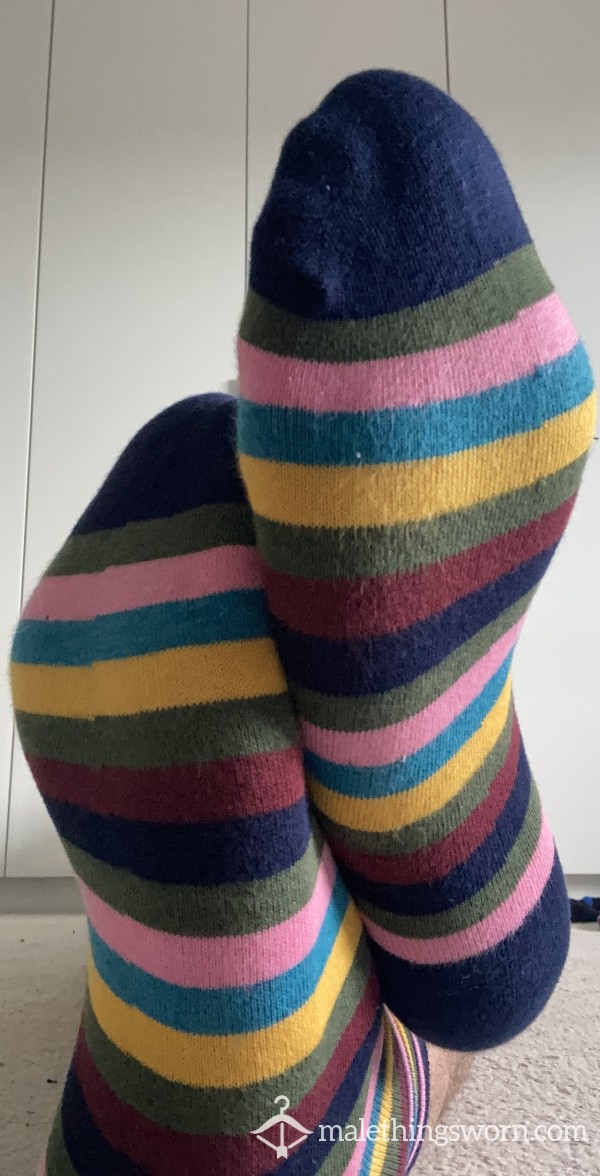 Funky Colorful Stripy Socks
