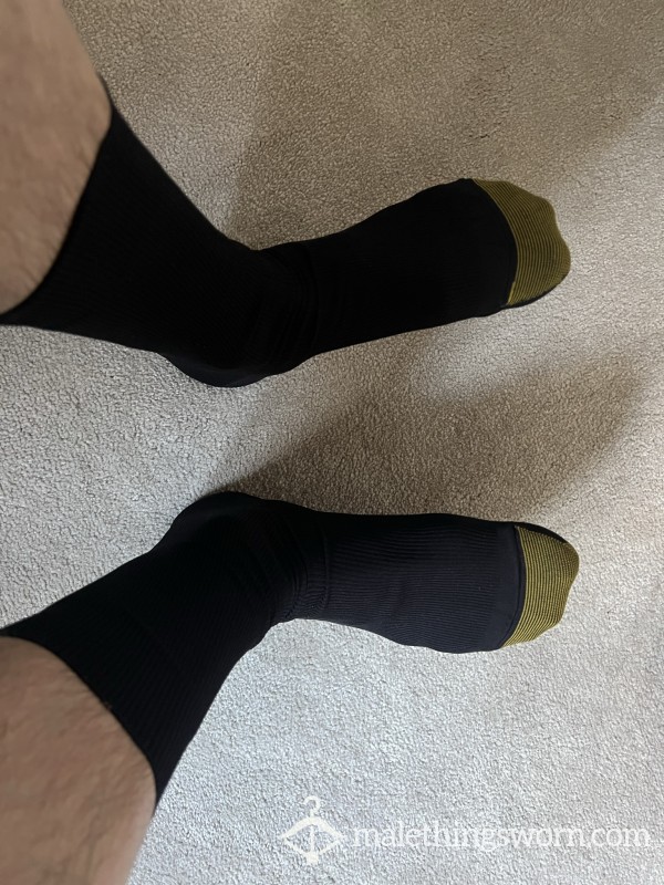 Gold Toe Nylon Black Dress Socks
