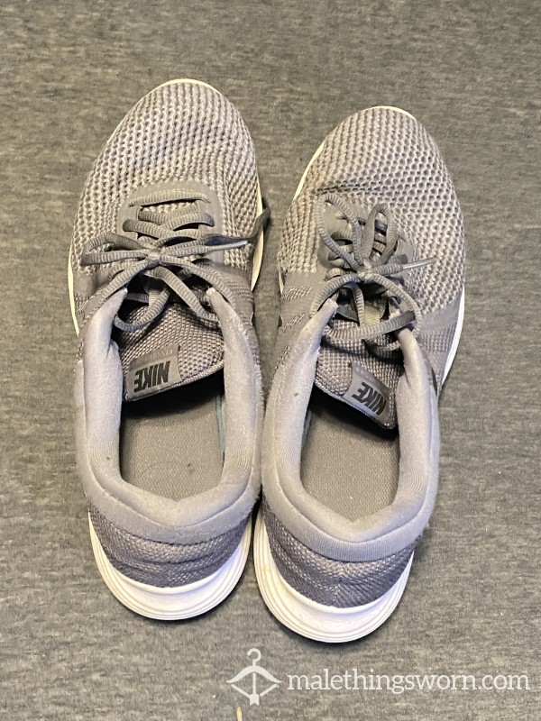 Gray Nike Running Sneakers