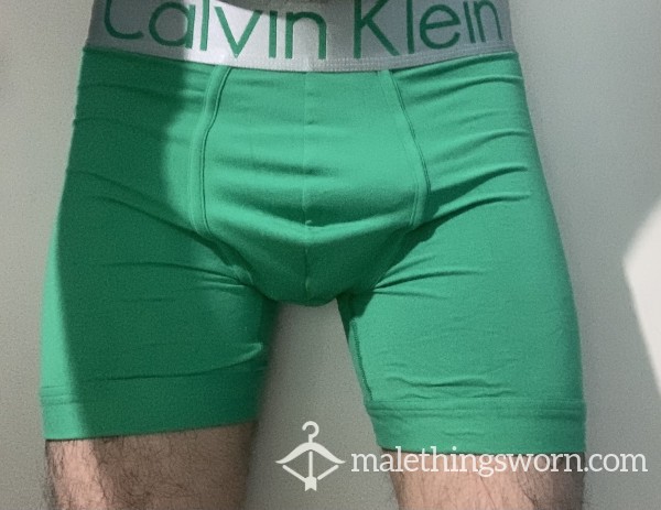 Green Calvin Klein Boxers