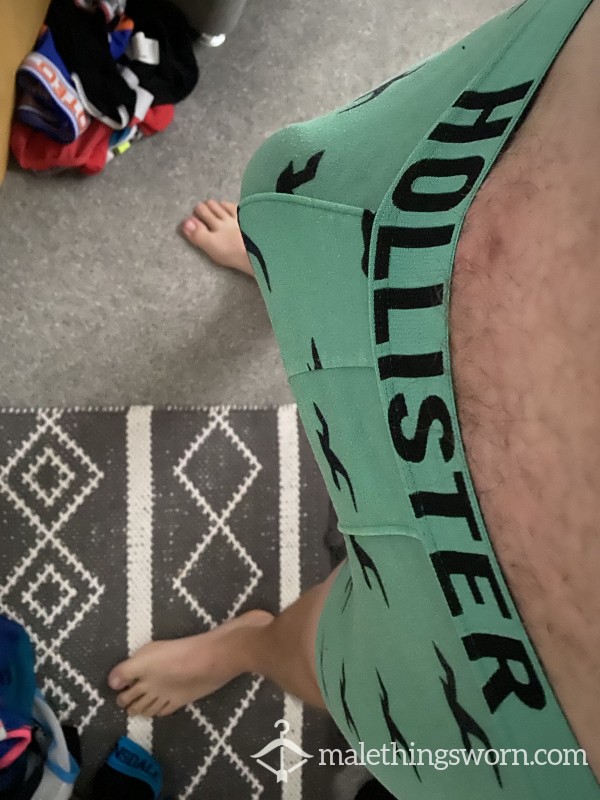 Green Hollister Boxers M