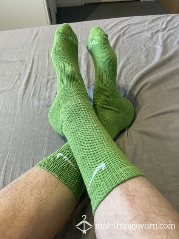Green Nike Socks