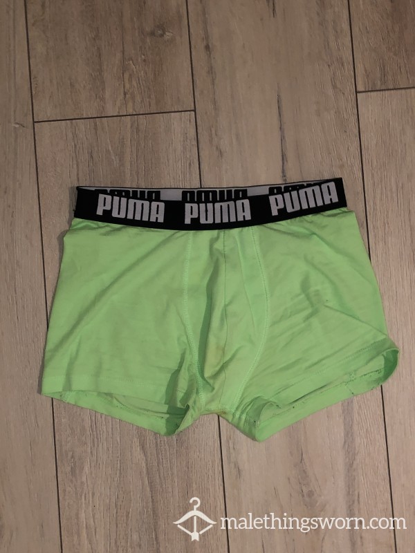 Green Puma Underwear (very Well-worn, Dirty From Both Sides)