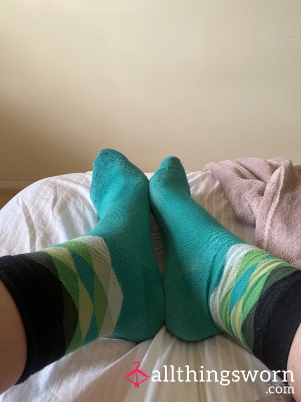 Green Sweaty Work Socks