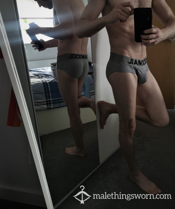 Grey Briefs - JockMail 🖤 - SOLD (Personal Request)