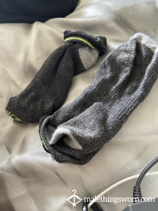 Grey Cum Rag Ankle Socks