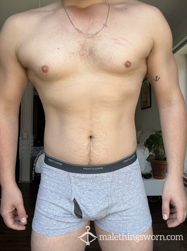 Grey Fruit Of The Loom Boxer Briefs