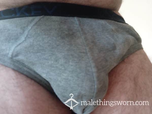 Grey Jockey Briefs Extremly Dirty And Crusty ..strong Smell...a Lot Of Piss And A Few Loads Of Cum