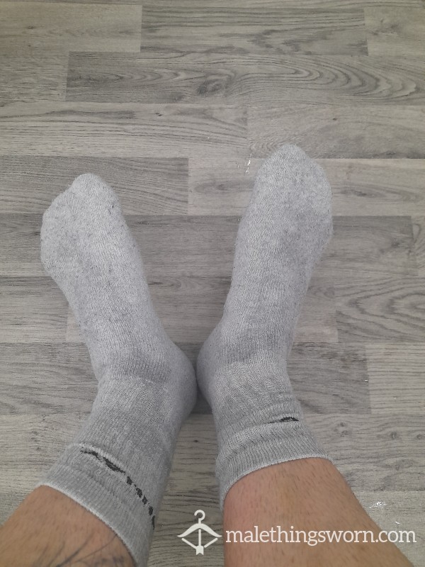 Grey Post Work Out Gym Socks