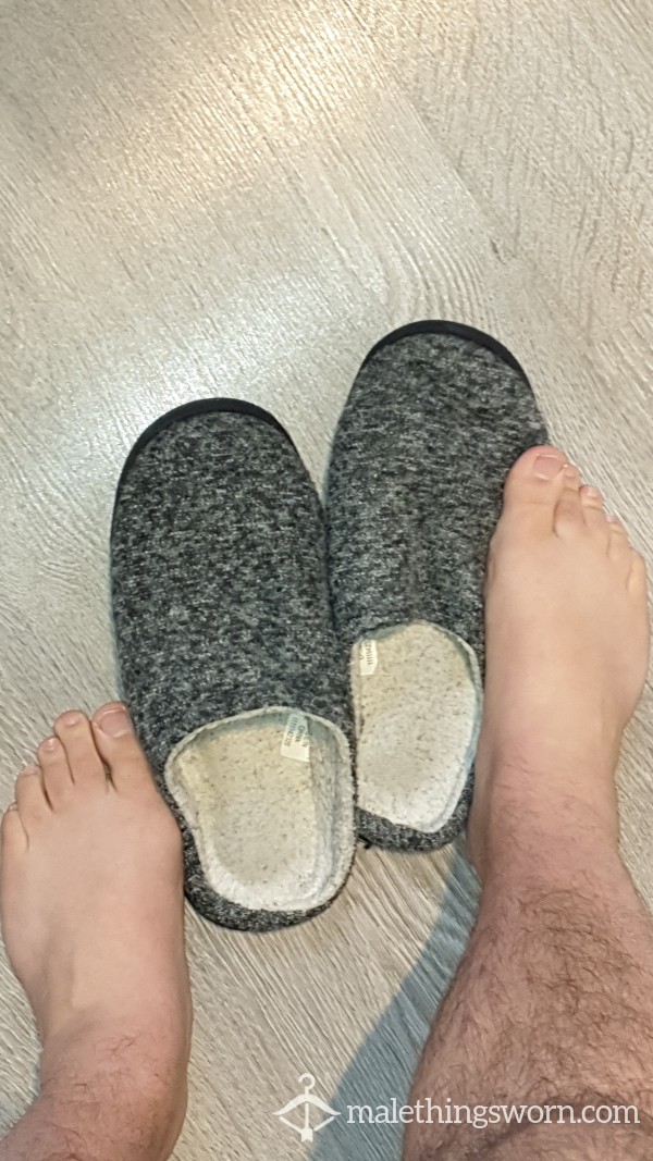 Grey Slippers - Worn Daily For A Year
