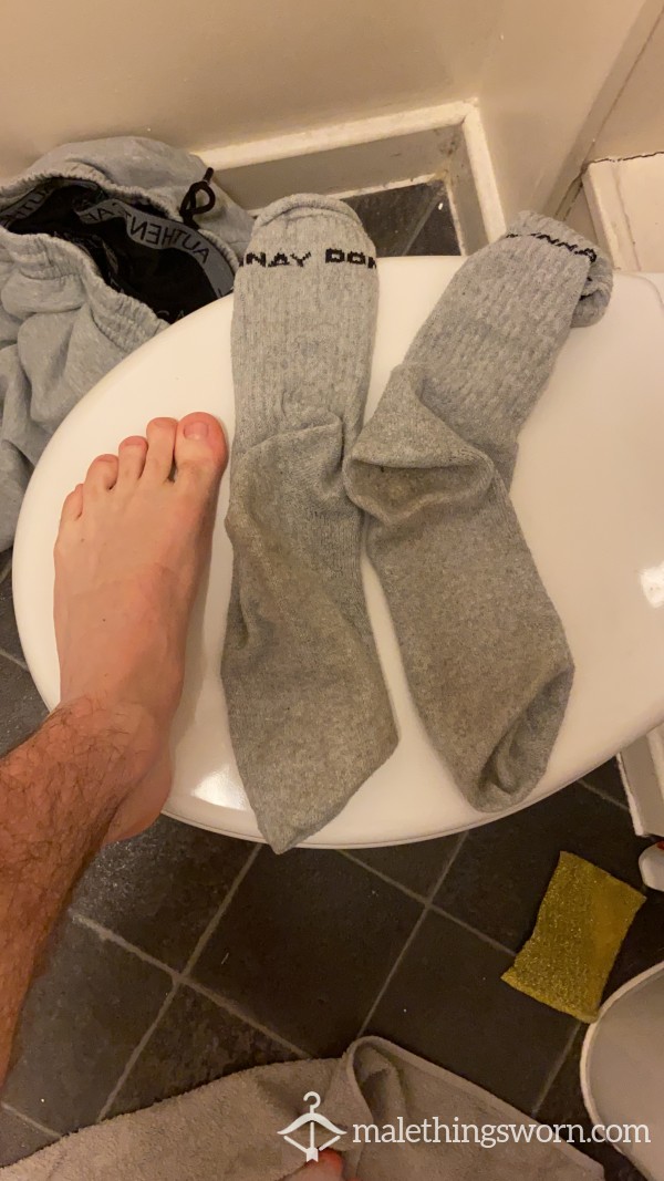 Grey Sweaty Socks