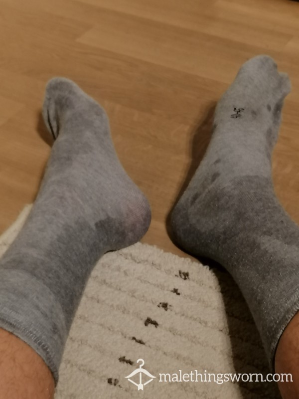 Grey Sweaty Sport Socks Long