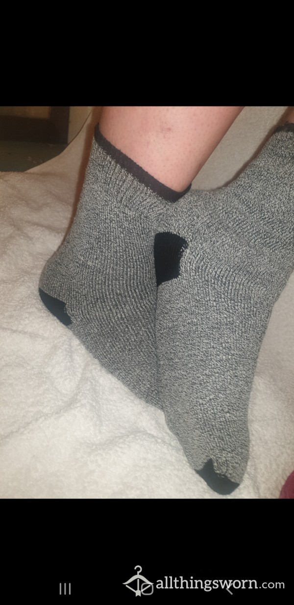 Grey Thick Socks