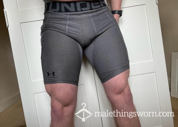 Grey Under Armour Compression Shorts