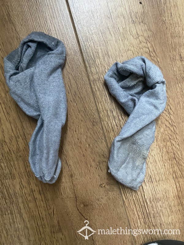 Grey Used Smelly Socks 3 Days Worn