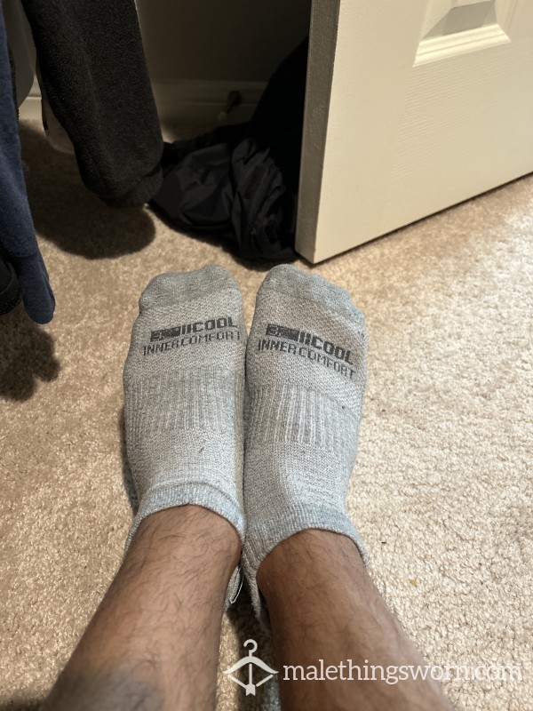 Grey Worn Socks